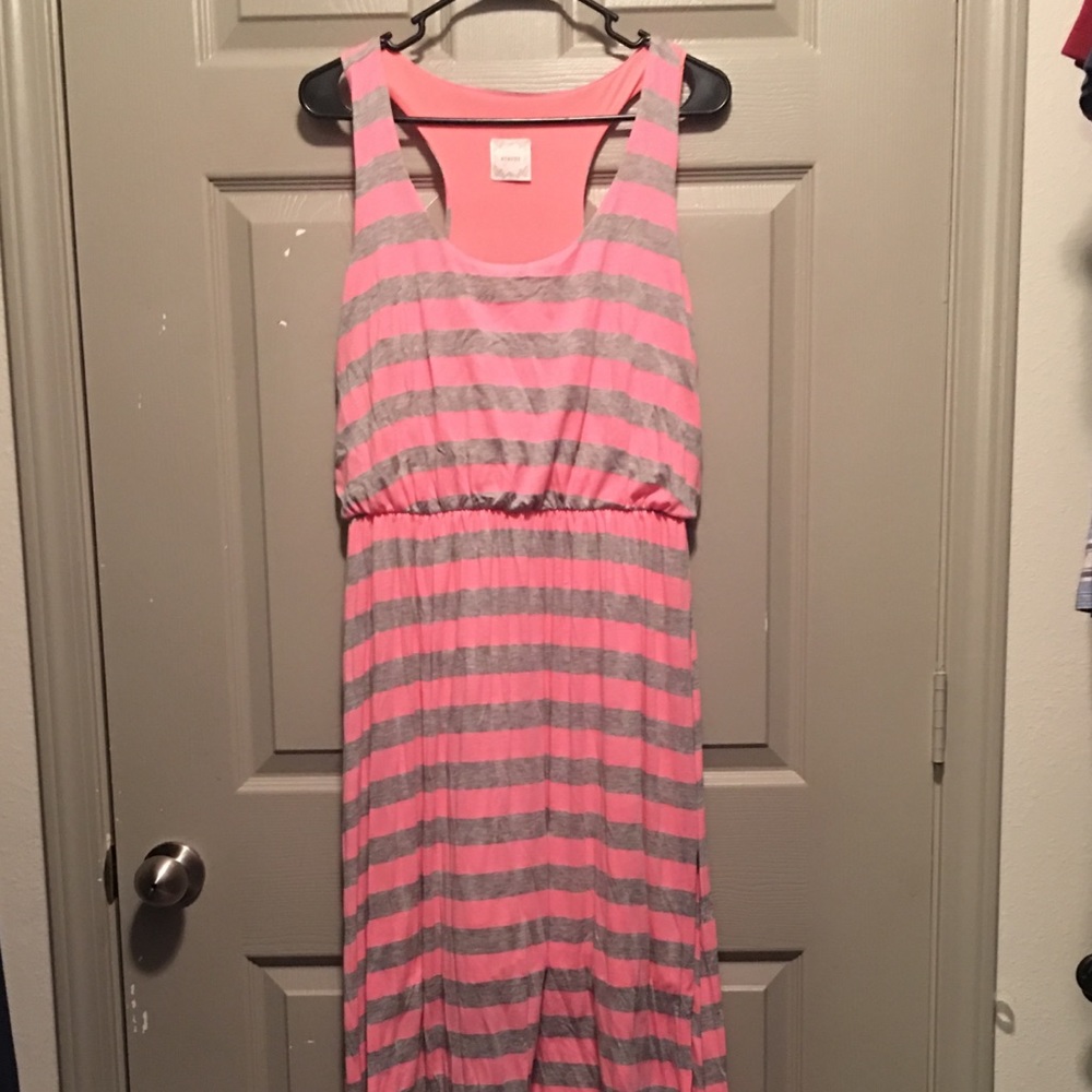 Pink and grey maxi